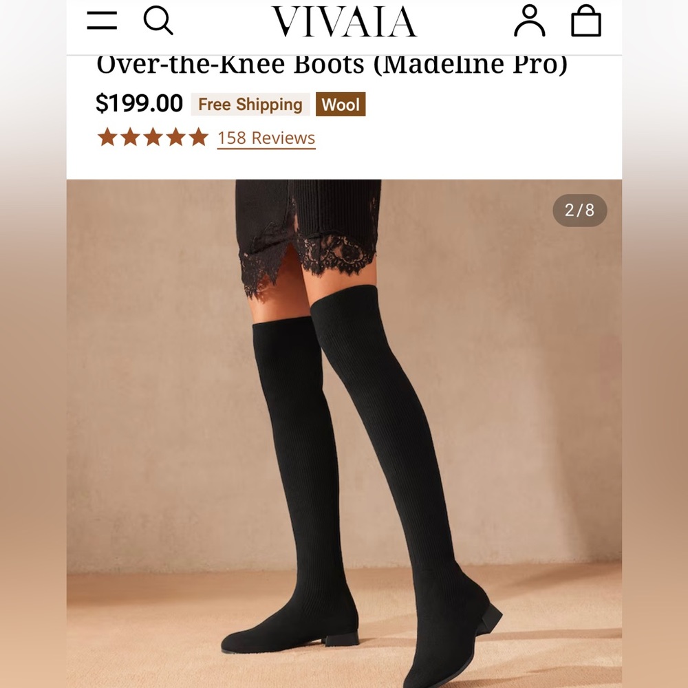 🔥EUC VIVAIA Madeline Pro over the knee boots🔥